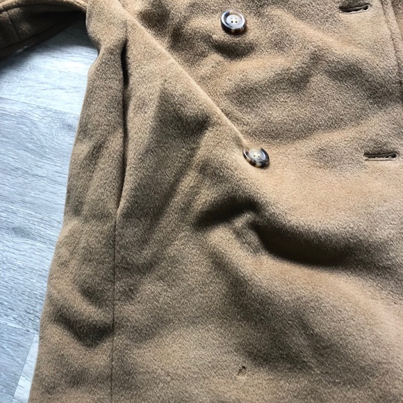 Max Mara 100% Virgin Wool Camel Long Coat Jacket - Picture 8 of 8